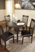 Hammis Dark Brown 5-Piece Drop Leaf Dining Set - SET | D310-15 | D310-01(2) - Vega Furniture