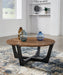 Hanneforth Brown/Black Coffee Table - T726-8 - Vega Furniture