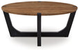 Hanneforth Brown/Black Coffee Table - T726-8 - Vega Furniture