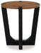 Hanneforth Brown/Black End Table - T726-6 - Vega Furniture