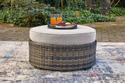 Harbor Court Gray Ottoman with Cushion - P459-814 - Vega Furniture