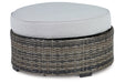 Harbor Court Gray Ottoman with Cushion - P459-814 - Vega Furniture