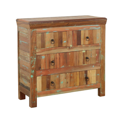 Harper Reclaimed Wood 4-Drawer Accent Cabinet - 950366 - Vega Furniture