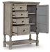 Harrastone Gray Door Chest - B816-48 - Vega Furniture