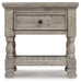Harrastone Gray Nightstand - B816-91 - Vega Furniture