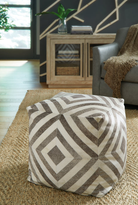 Hartselle Brown Pouf - A1000982 - Vega Furniture