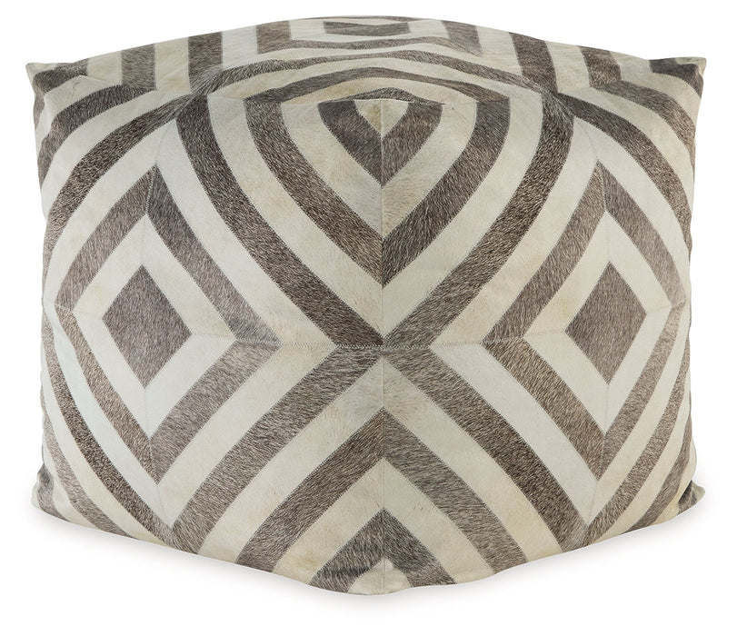 Hartselle Brown Pouf - A1000982 - Vega Furniture