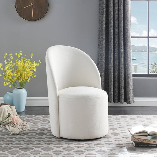 Hautely Cream Boucle Fabric Accent | Dining Chair - 528Cream - Vega Furniture