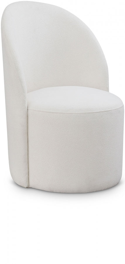 Hautely Cream Boucle Fabric Accent | Dining Chair - 528Cream - Vega Furniture