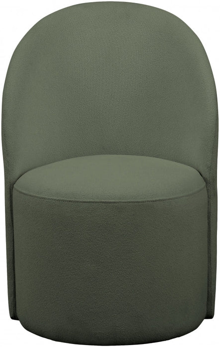 Hautely Green Boucle Fabric Accent | Dining Chair - 528Green - Vega Furniture