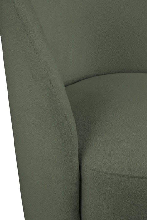 Hautely Green Boucle Fabric Accent | Dining Chair - 528Green - Vega Furniture