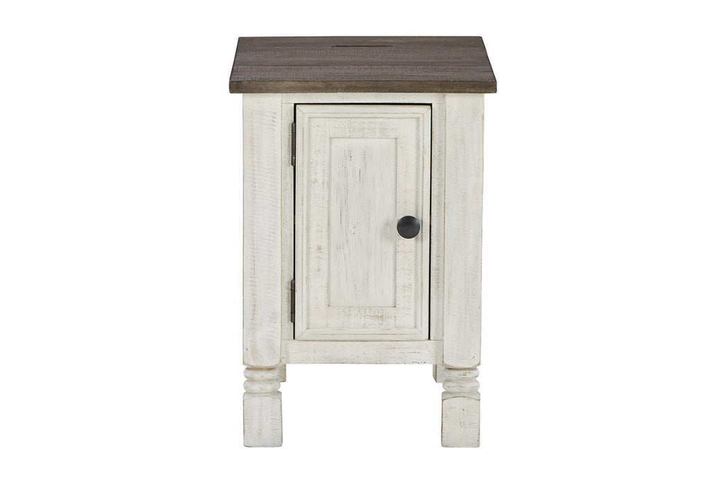 Havalance White/Gray Chairside End Table - T994-7 - Vega Furniture