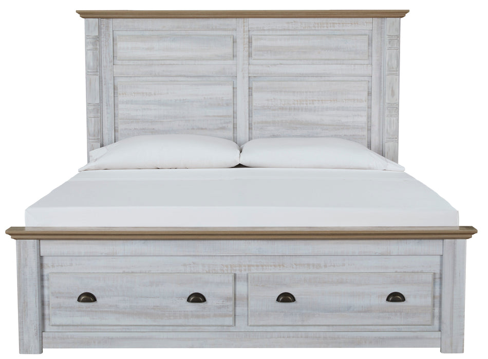 Haven Bay Two-tone Footboard Storage Panel Bedroom Set - SET | B1512-54S | B1512-57 | B1512-98 | B1512-61 | B1512-92 | B1512-245 - Vega Furniture