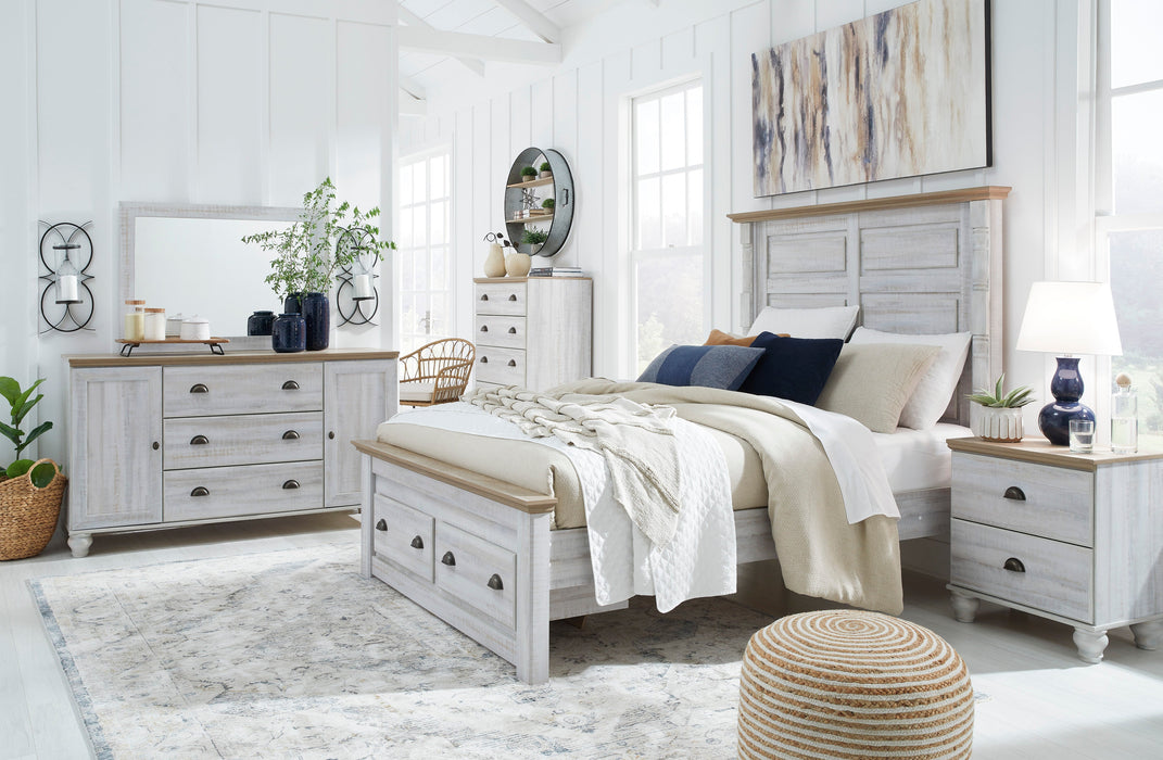 Haven Bay Two-tone Footboard Storage Panel Bedroom Set - SET | B1512-54S | B1512-57 | B1512-98 | B1512-61 | B1512-92 | B1512-245 - Vega Furniture