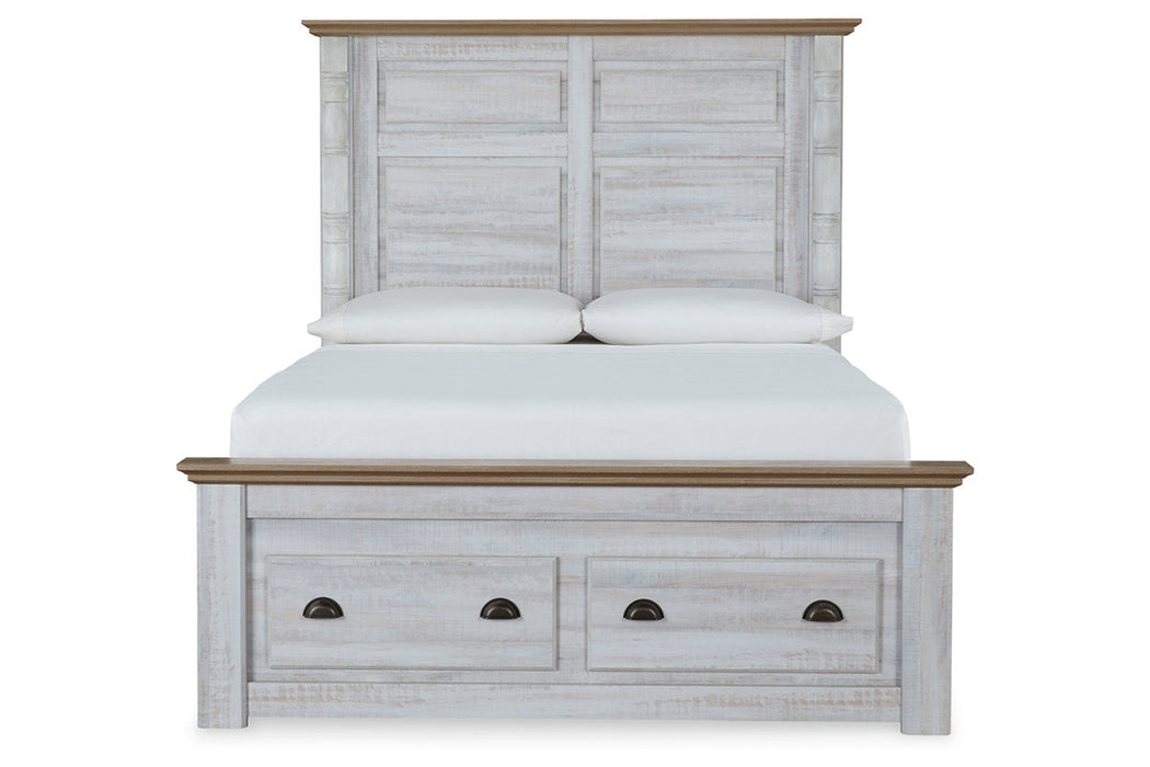 Haven Bay Two-tone Queen Panel Storage Bed - SET | B1512-54S | B1512-57 | B1512-98 | B1512-61 - Vega Furniture