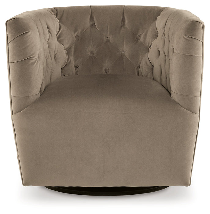 Hayesler Cocoa Swivel Accent Chair - A3000661 - Vega Furniture