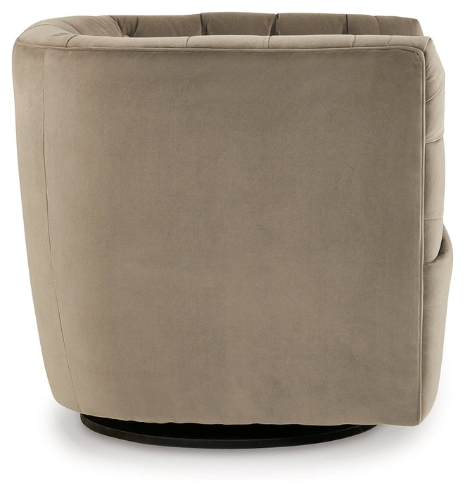 Hayesler Cocoa Swivel Accent Chair - A3000661 - Vega Furniture