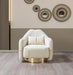 Helena Ivory Velvet Chair - HELENA-CHAIR - Vega Furniture