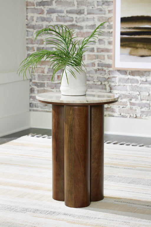 Henfield Beige/Brown Accent Table - A4000623 - Vega Furniture