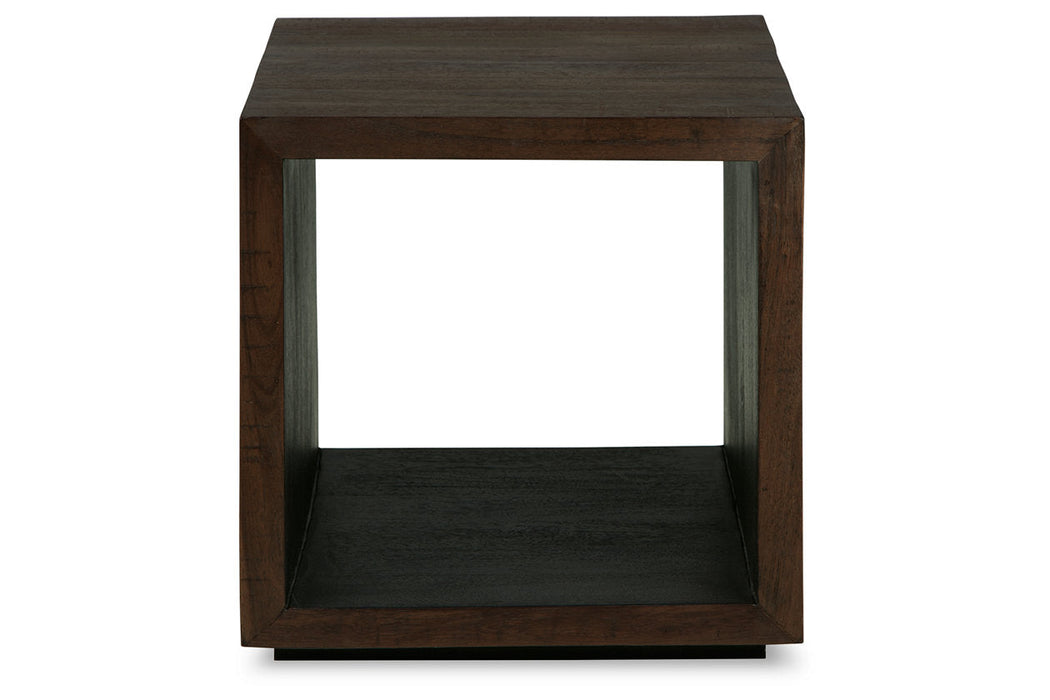 Hensington Brown/Black End Table - A4000555 - Vega Furniture