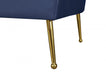 Hermosa Blue Velvet Loveseat - 658Navy-L - Vega Furniture