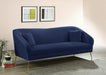 Hermosa Blue Velvet Sofa - 658Navy-S - Vega Furniture
