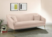 Hermosa Pink Velvet Sofa - 658Pink-S - Vega Furniture