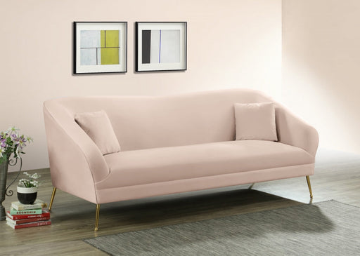 Hermosa Pink Velvet Sofa - 658Pink-S - Vega Furniture
