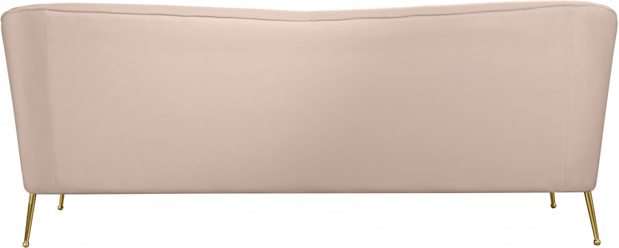 Hermosa Pink Velvet Sofa - 658Pink-S - Vega Furniture