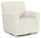 Herstow Ivory Swivel Glider Accent Chair - A3000365 - Vega Furniture