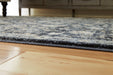 Hilcott Blue/Cream/Brown Large Rug - R406111 - Vega Furniture