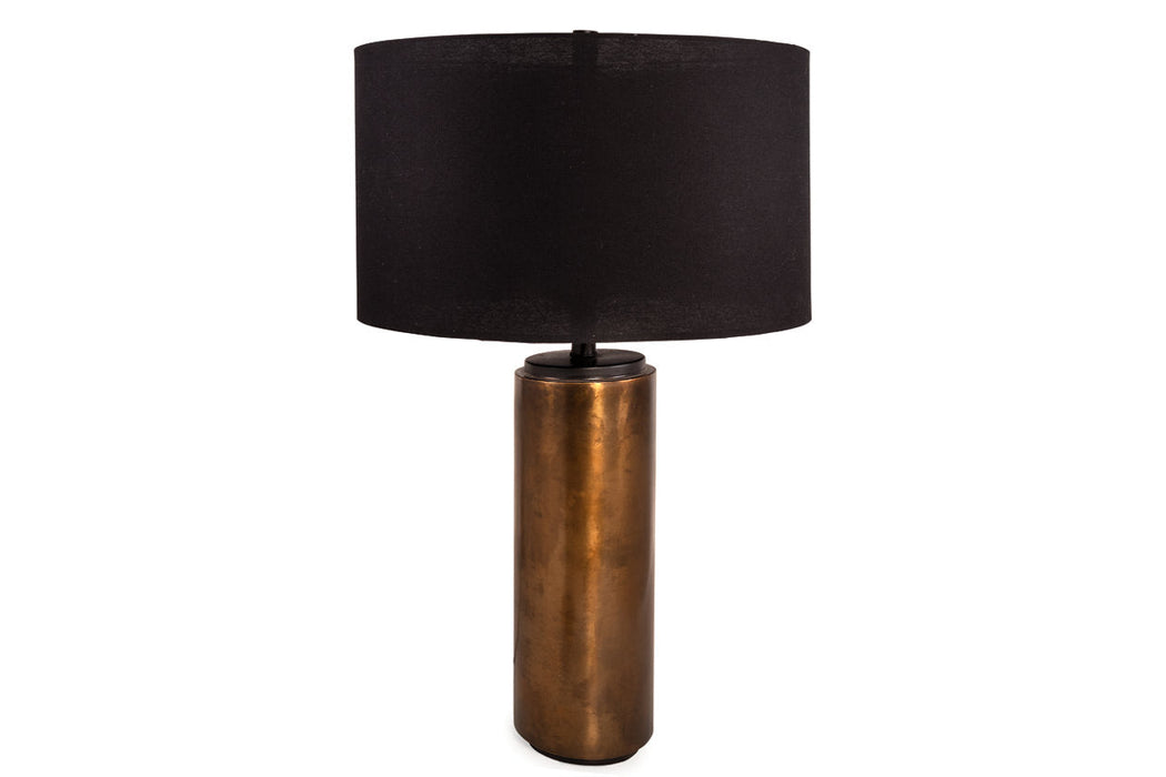 Hildry Antique Brass Finish Table Lamp - L208304 - Vega Furniture