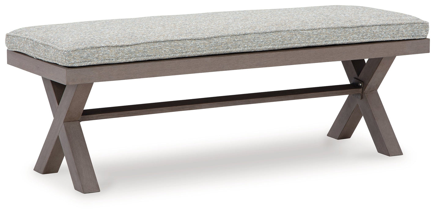 Hillside Barn Gray/Brown 54" Outdoor Dining Bench - P564-600 - Vega Furniture