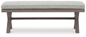 Hillside Barn Gray/Brown 54" Outdoor Dining Bench - P564-600 - Vega Furniture