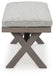 Hillside Barn Gray/Brown 54" Outdoor Dining Bench - P564-600 - Vega Furniture
