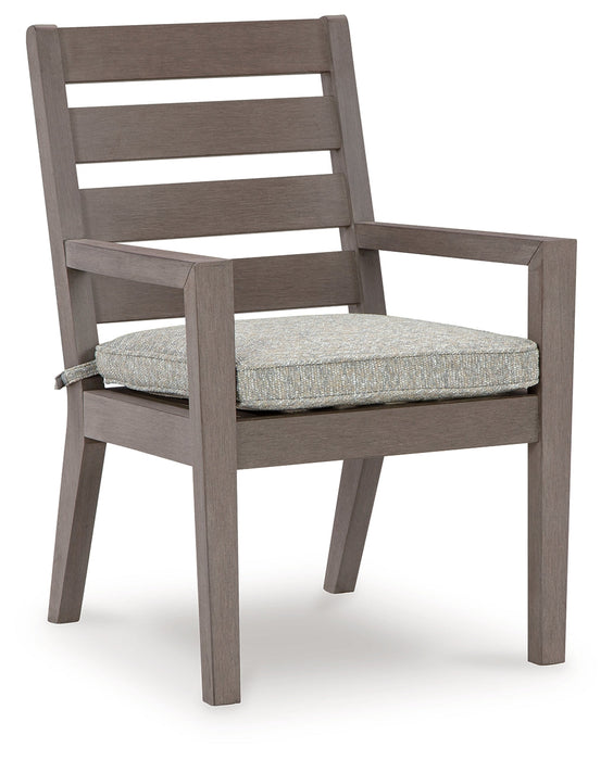 Hillside Barn Gray/Brown Outdoor Dining Arm Chair (Set of 2) - P564-601A - Vega Furniture