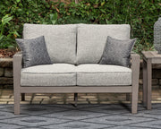 Hillside Barn Gray/Brown Outdoor Loveseat with Cushion - P564-835 - Vega Furniture