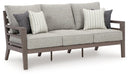 Hillside Barn Gray/Brown Outdoor Sofa with Cushion - P564-838 - Vega Furniture