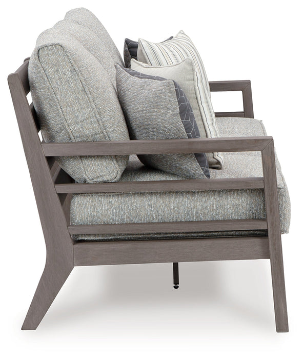 Hillside Barn Gray/Brown Outdoor Sofa with Cushion - P564-838 - Vega Furniture