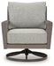 Hillside Barn Gray/Brown Outdoor Swivel Lounge with Cushion - P564-821 - Vega Furniture