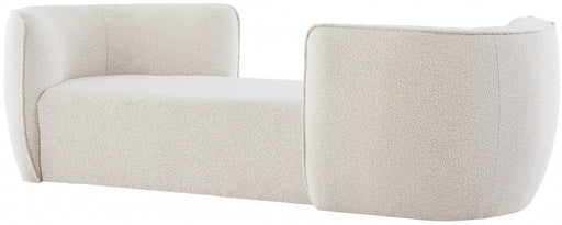 Hilton Cream Boucle Fabric Chaise Lounge - 158Cream - Vega Furniture