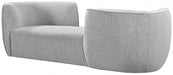 Hilton Grey Boucle Fabric Chaise Lounge - 158Grey - Vega Furniture