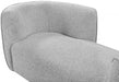 Hilton Grey Boucle Fabric Chaise Lounge - 158Grey - Vega Furniture