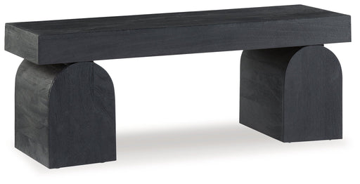 Holgrove Black Accent Bench - A3000683 - Vega Furniture