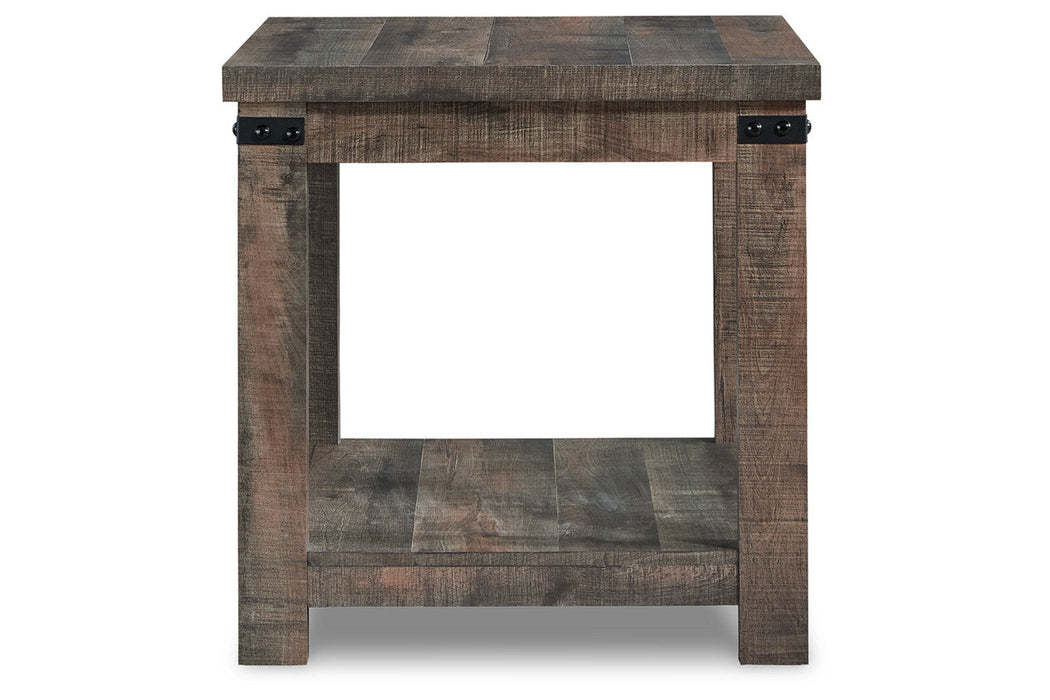 Hollum Rustic Brown End Table - T466-2 - Vega Furniture