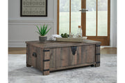 Hollum Rustic Brown Lift-Top Coffee Table - T466-9 - Vega Furniture