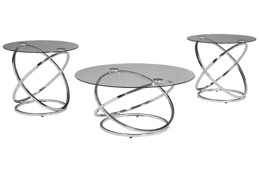 Hollynyx Chrome Finish Table, Set of 3 - T270-13 - Vega Furniture