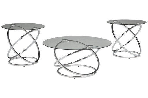 Hollynyx Chrome Finish Table, Set of 3 - T270-13 - Vega Furniture