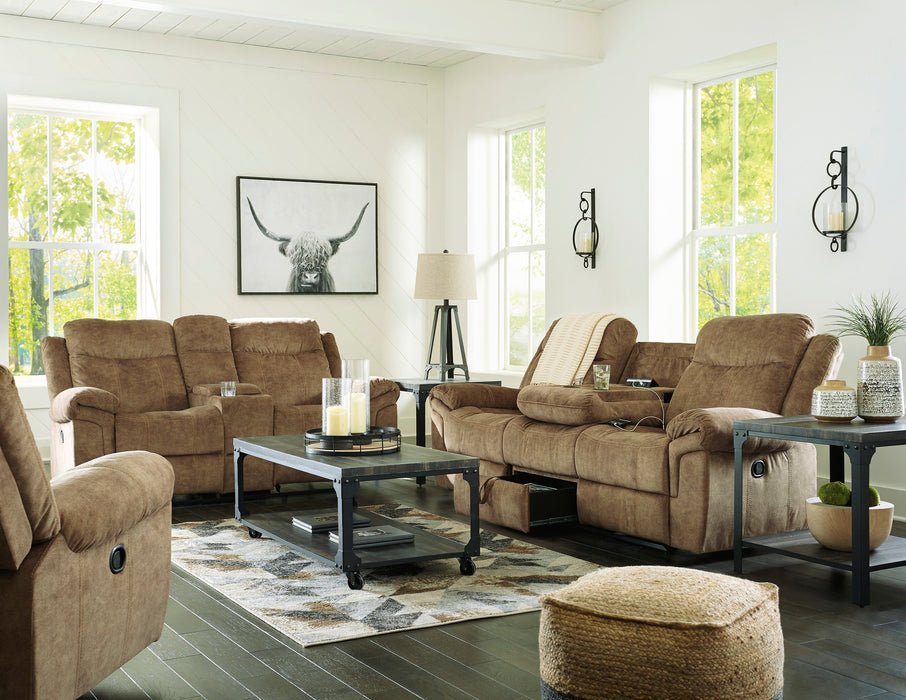 Huddle-Up Nutmeg Reclining Living Room Set - SET | 8230489 | 8230494 | 8230425 - Vega Furniture