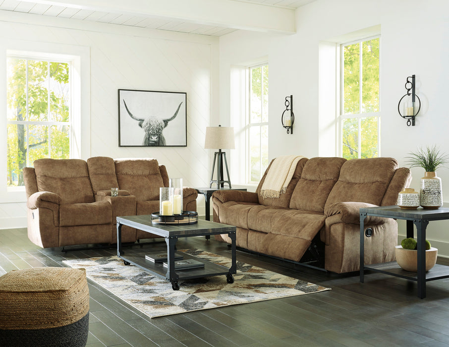 Huddle-Up Nutmeg Reclining Living Room Set - SET | 8230489 | 8230494 | 8230425 - Vega Furniture